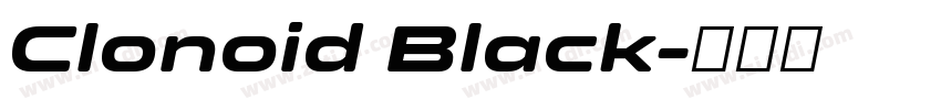 Clonoid Black字体转换